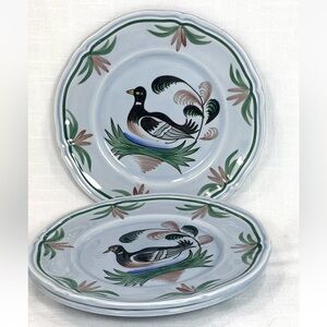 ⭐️3 Vintage Longchamp France Duck Blue Jumbo Cup Saucers